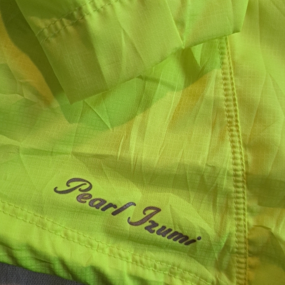 Pearl Izumi Elite Barrier womens size XL convertible jacket vest neon yellow EUC - Picture 11 of 13